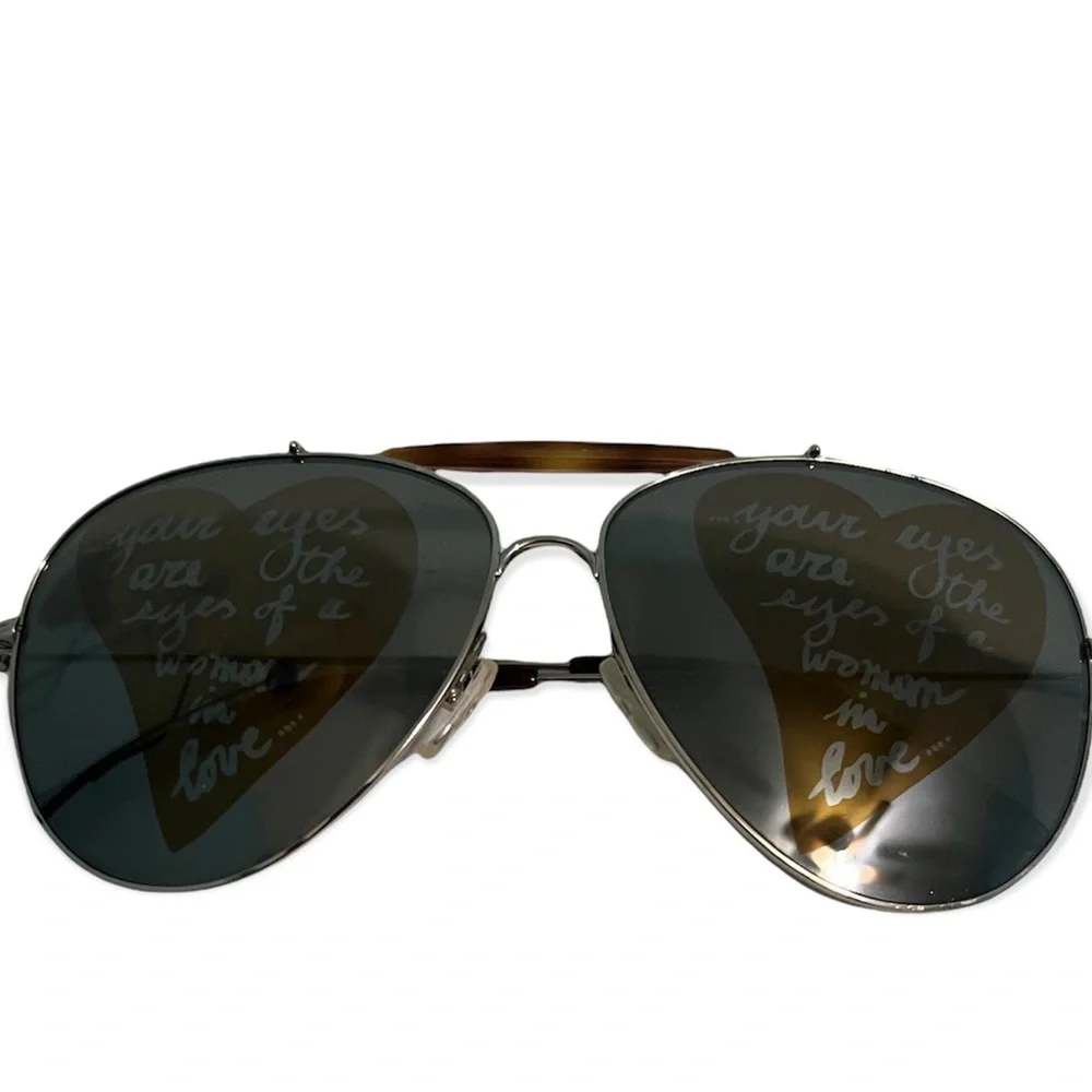 Valentino Silver Aviator Sunglasses - Picture 12 of 16